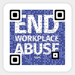 End Workplace Abuse QR Code Sticker